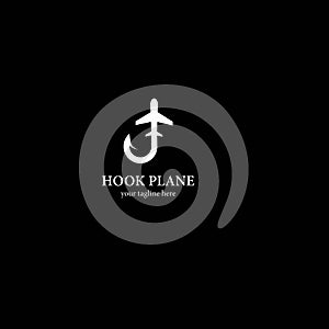 Hook plane logo template