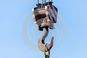 Hook suspension - tackle block lifting construction auto crane