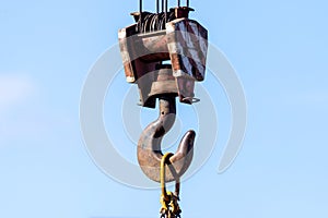 Hook suspension - tackle block lifting construction auto crane