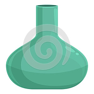 Hookah glass flask icon cartoon vector. Pot equipment