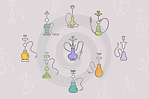 Hookah Icons 04