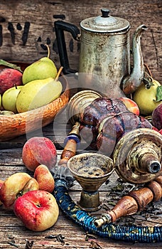 Tubería de agua a duraznos 