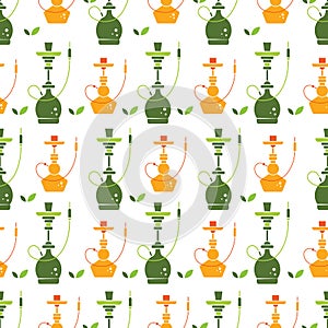 Hookah seamless pattern