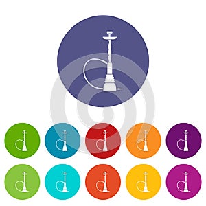 Hookah set icons