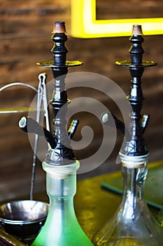 Hookah for smoking in a hookah bar.