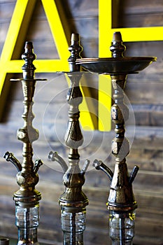 Hookah for smoking in a hookah bar.