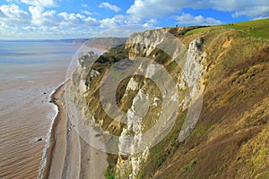 Hooken Cliff near village of Branscombe