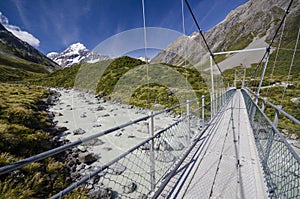 Hooker valley track, Mt. Aoraki Mt. Cook, New Zealand