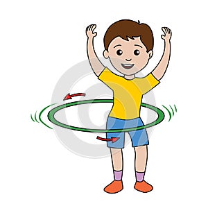 Hoola hoop clipart illustration vector isolated