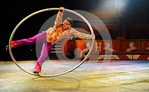 Hoola Hoop Performer at Circus World Museum