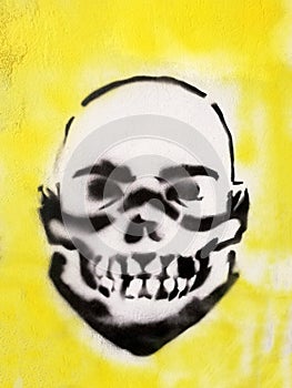 Hooligan head drawing - graffiti urban art