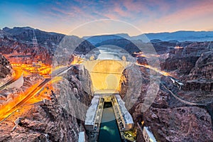 Hooover Dam on the Colorado River photo