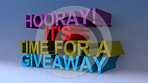 Hooray it`s time for a giveaway on blue