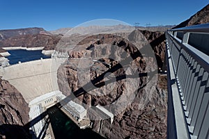 The Hoover Dam from the Bridge