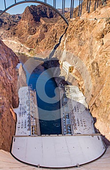 Hoover Dam bridge over the Colorado River