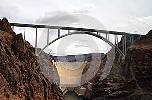 Hoover Dam and bypass bridge