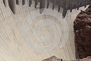 Hoover Dam on Colorado River at the Stateline of Nevada-Arizona