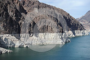 Hoover Dam drought levels in Nevada