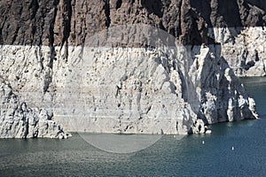 Hoover Dam drought levels in Nevada