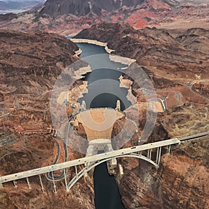 Hoover Dam from Helicopter