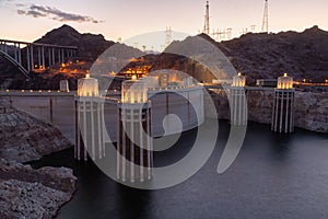 Hoover dam and Lake Mead