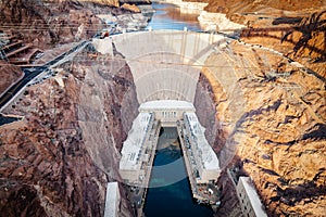 Hoover Dam Lake Mead from Bridge