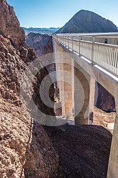 Hoover dam on lake mead in nevada and arizona stateline