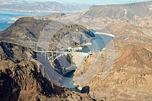 The Hoover Dam, between Nevada and Arizona, USA