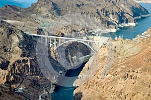 The Hoover Dam, between Nevada and Arizona, USA