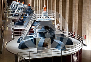 Hoover Dam Powerhouse Generators photo