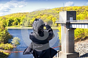 Hop brook dam state park in Naugatuck