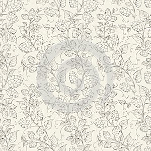 Hop seamless pattern.