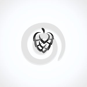 Hop set. Collection icon hops. Vector