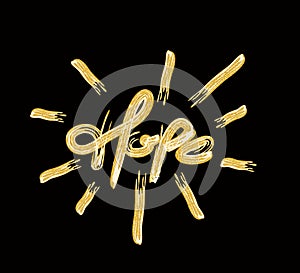 Hope Calligraphic Modern Font Style Text