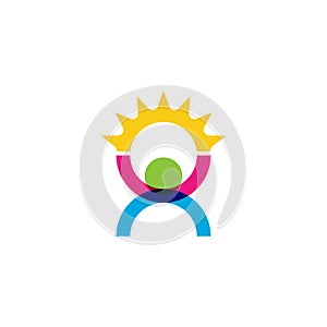 Hope concept vector icon