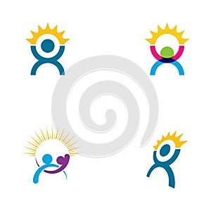 Hope concept vector icon