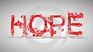 Hope is lost. Word destruction