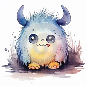 Hopeful Watercolor Monster Gives You Strength