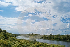 The Hoper River in the city of Balashov photo