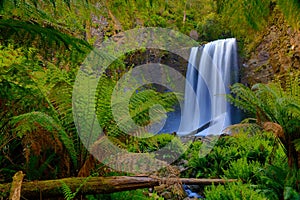 Hopetoun waterfall across the Aire River in The Otways region of Victoria, Australia. photo