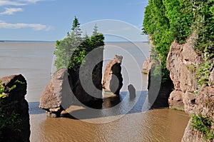 Hopewell Rocks at high tide