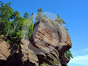 Hopewell Rocks Park in Canada, located on the shores of the Bay of Fundy