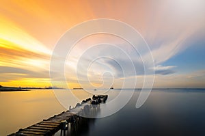 Hopfensee lake.Bavaria, Germany. Panorama, country.