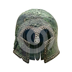 Hoplite Helmet Isolated Photo