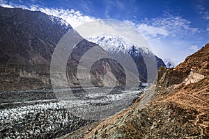 Hopper Glacier in Hunza, Gilgit Baltistan photo