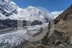 Hopper glacier at Naltar village, Karimabad, Gilgit Baltistan, P photo