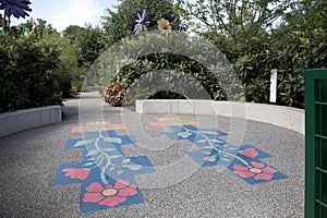 Hopscotch in Dallas Arboretum