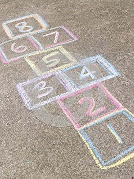 Hopscotch game background