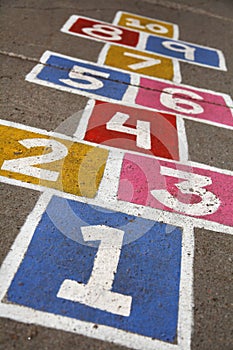 Hopscotch numbers