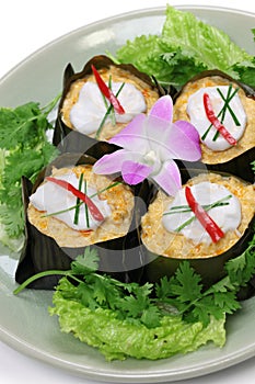 Hor mok, thai food photo